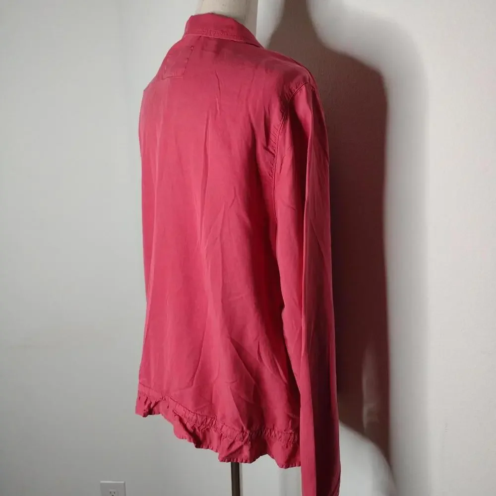 NWT Sanctuary Women's Garnet Rose/Drawstring Jacket Size Medium